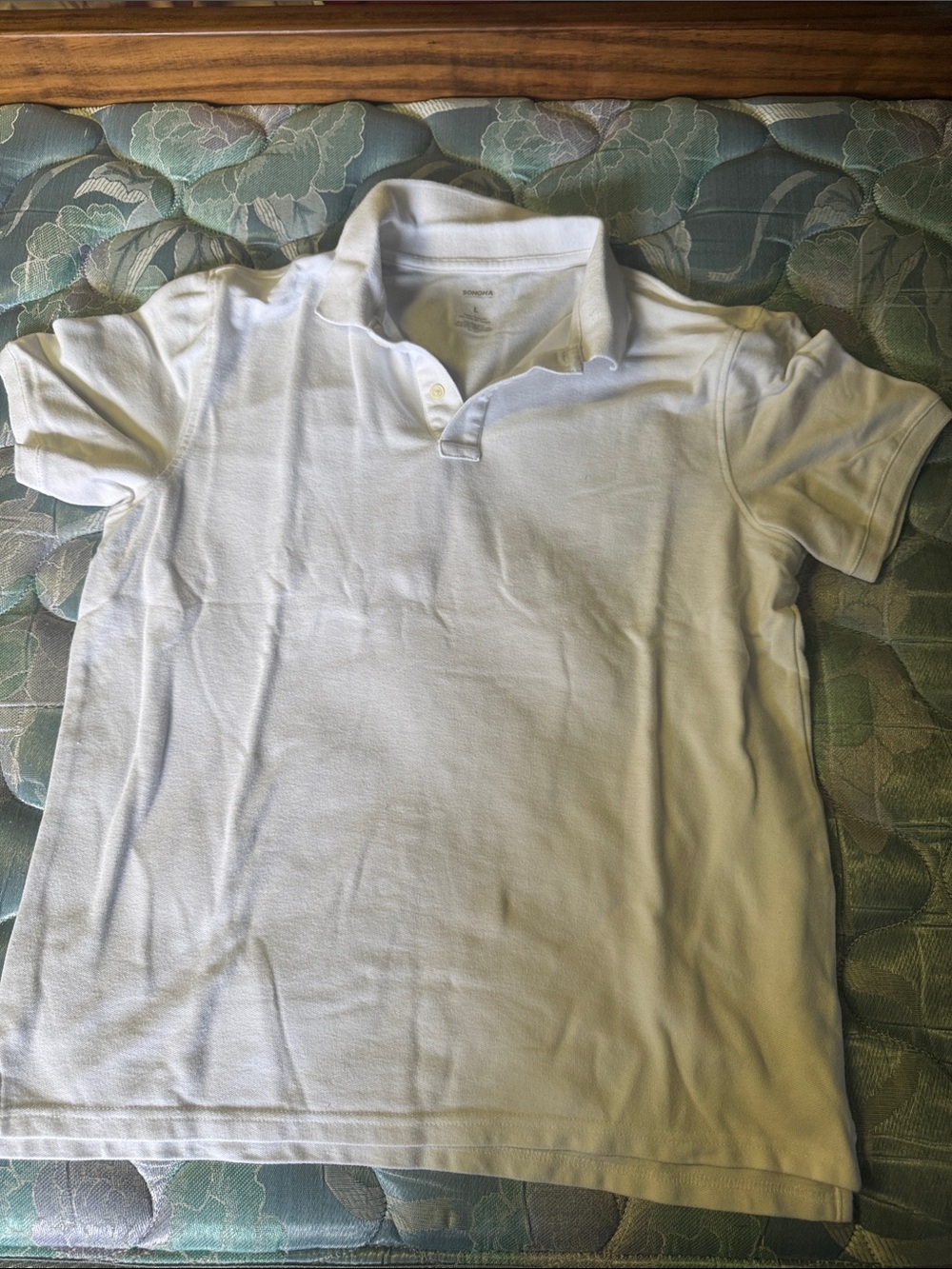 Sonoma White Kids Polo Shirt - Short Sleeve Classic
